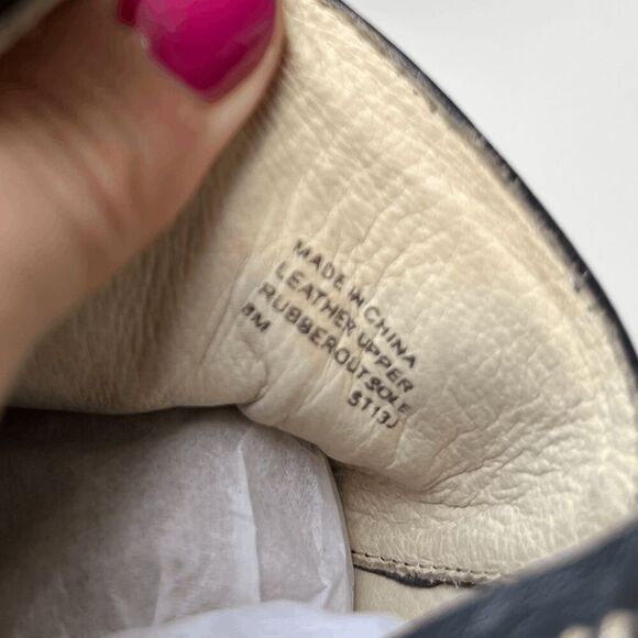 Michael Kors MK Roswell Black Leather Ankle Boots Buckle Pointed Toe 8 - Picture 7 of 16